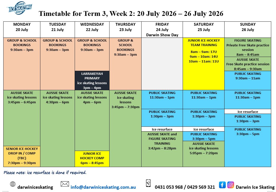 This image has an empty alt attribute; its file name is Timetable-20-July-2026-26-July-2026.jpg